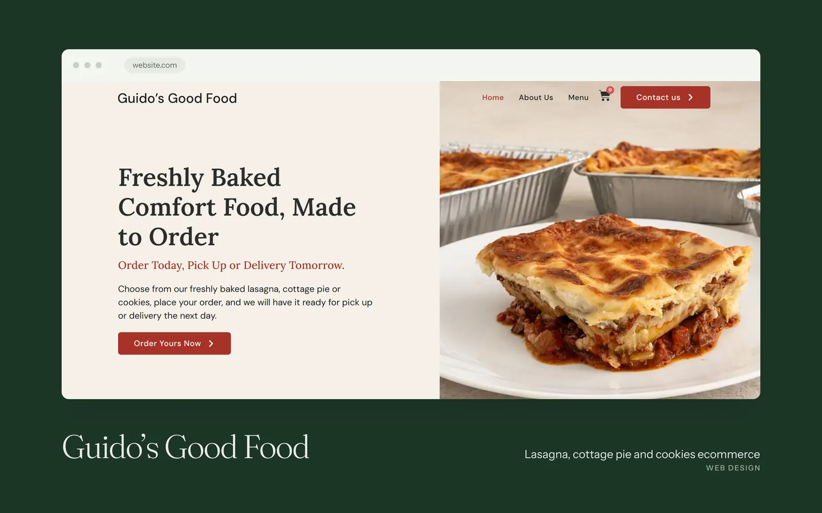 Guido's Good Food online store