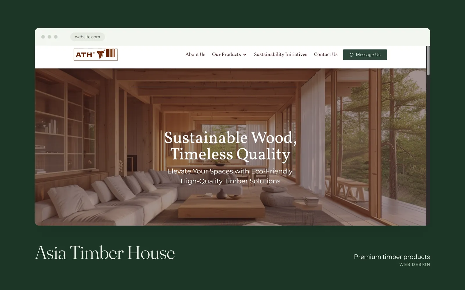 Asia Timber House website