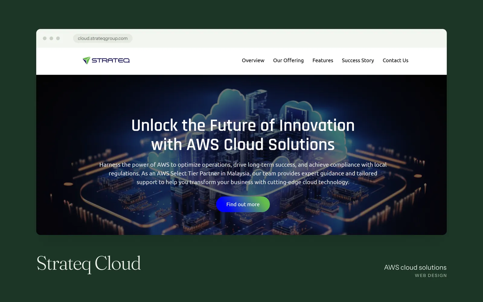 Strateq Cloud website